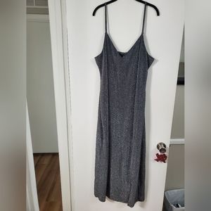 Eloquii silver shimmer dress size 20